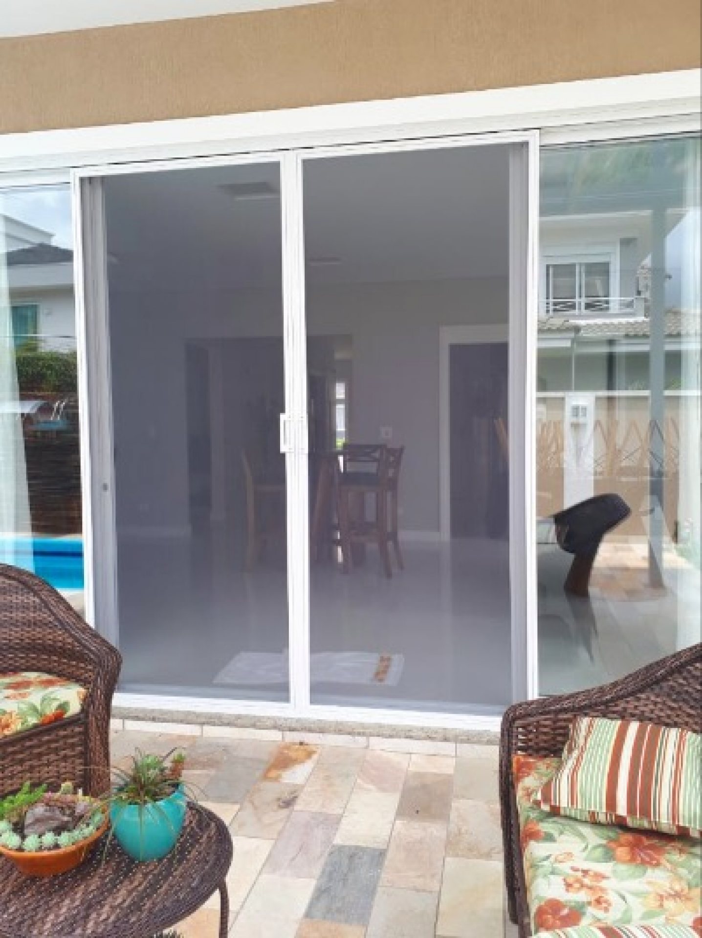 Tela Mosquiteira em Porta de Correr Tela Mosquiteira em Porta de Correr